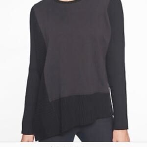 NWT Athleta Black Oversized Chunky Crewneck Sweater Size S